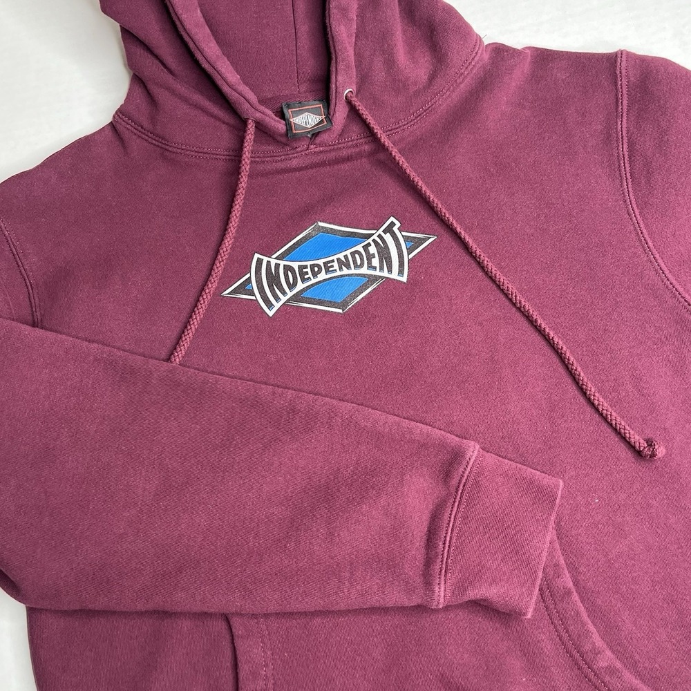 Independent Truck‎ Company Legacy Hoodie Small Maroon Double Sided Graphic Skate